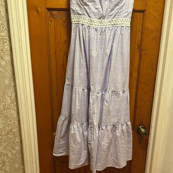 Lilly Pulitzer Purple Tiered Ruffled Midi Dress - Picture 6 of 6